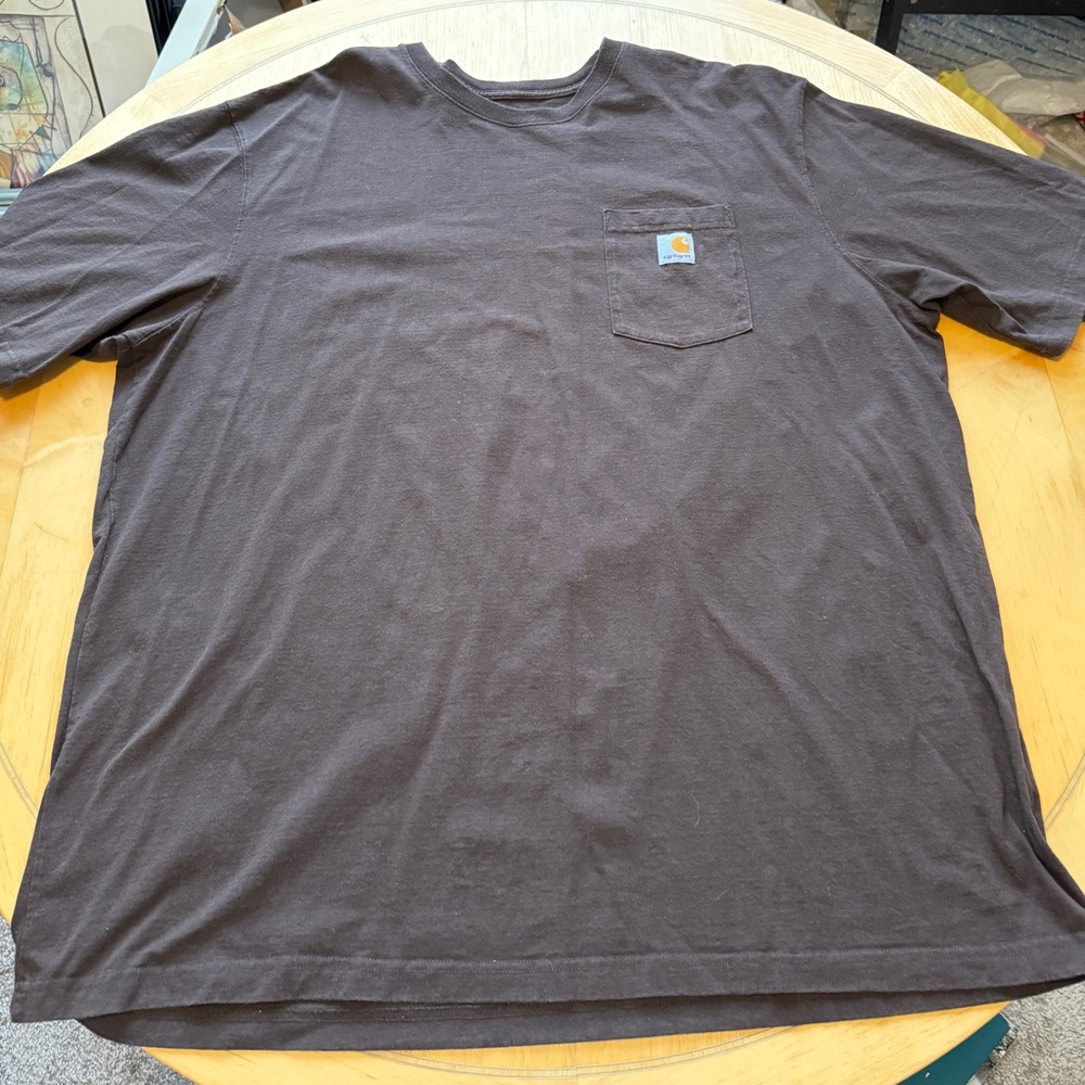 Carhartt Original Fit Pocket Tee Dark Brown 3XL Men’s Workwear T-Shirt